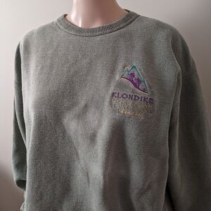 Vintage Klondike Gold Rush Centennial 1898-1998 embroidered sweater, men's m